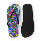 Colorful Mandala Flip Flops - Bohemian Beach Vibes Shoes - Blululi