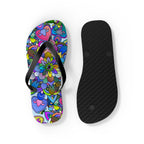 Colorful Mandala Flip Flops - Bohemian Beach Vibes Shoes - Blululi