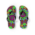 Colorful Mandala Flip Flops - Bohemian Summer Style Shoes - Blululi