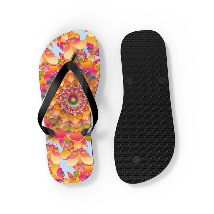 Colorful Mandala Flip Flops - Boho Summer Style Shoes - Blululi