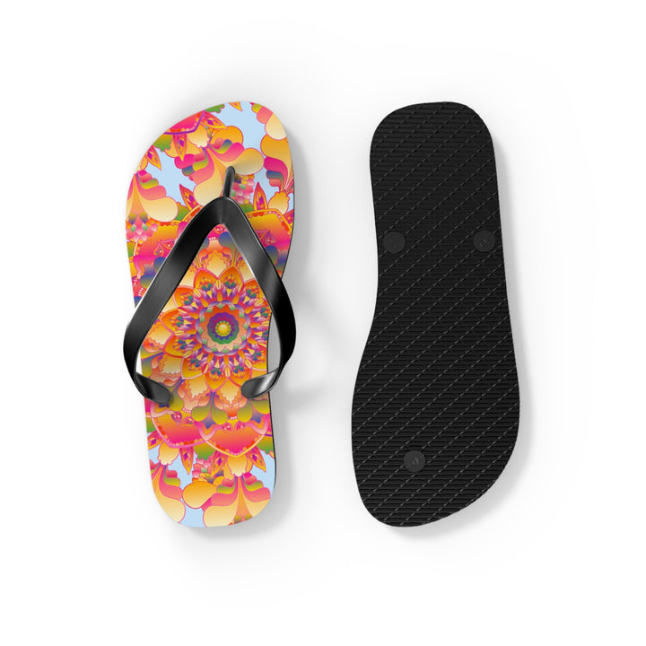 Colorful Mandala Flip Flops - Boho Summer Style Shoes - Blululi