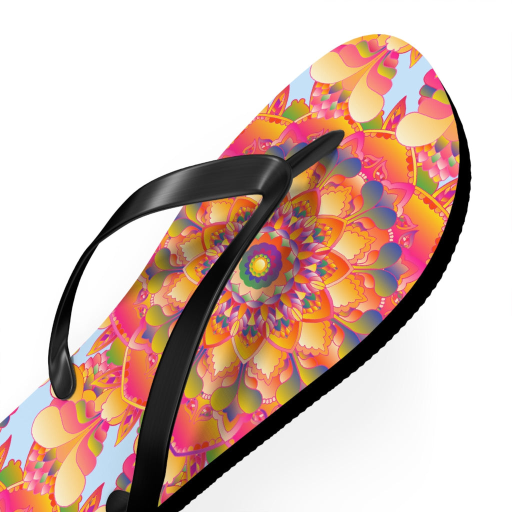 Colorful Mandala Flip Flops - Boho Summer Style Shoes - Blululi