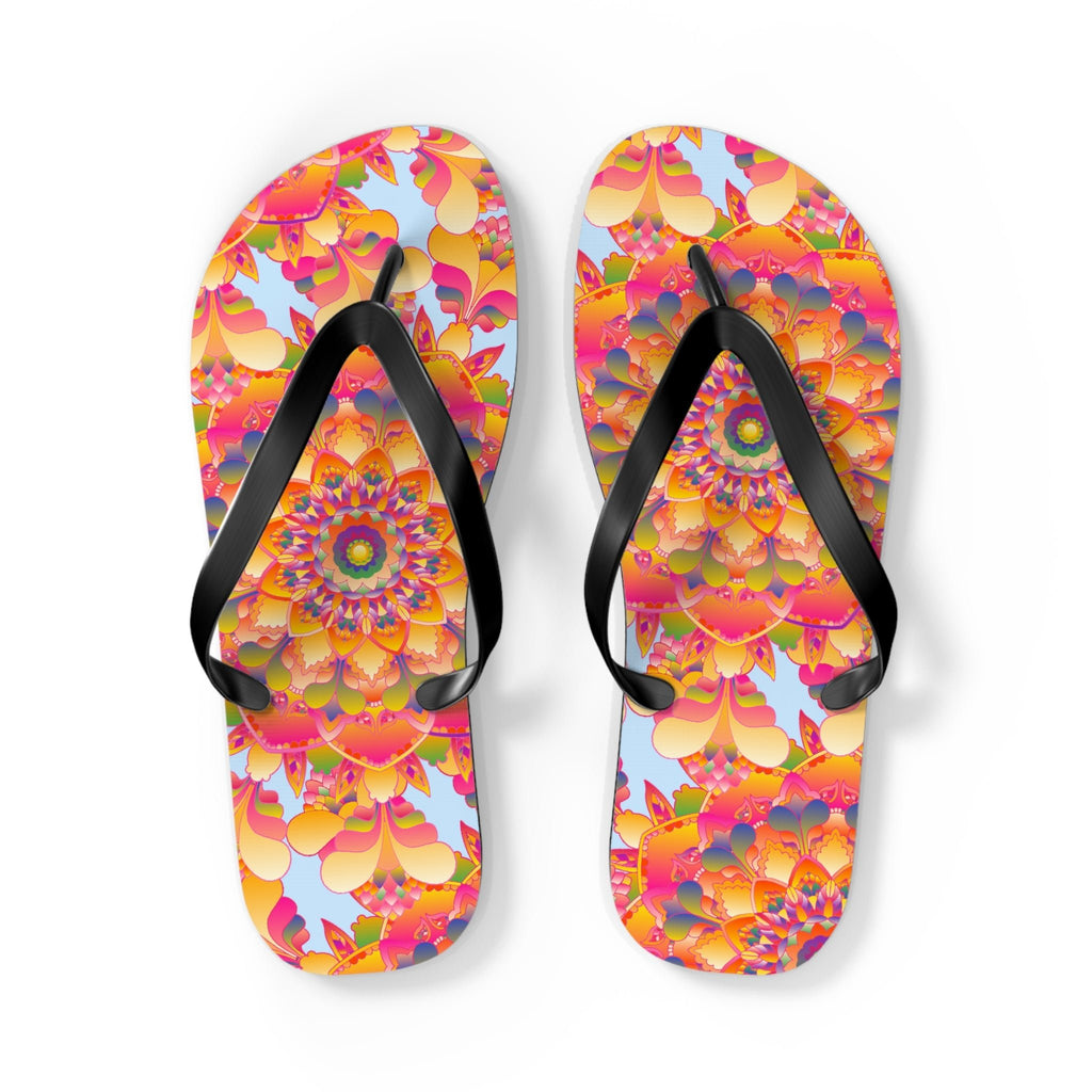 Colorful Mandala Flip Flops - Boho Summer Style Shoes - Blululi