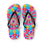 Colorful Mandala Flip Flops - Boho Summer Style Shoes - Blululi