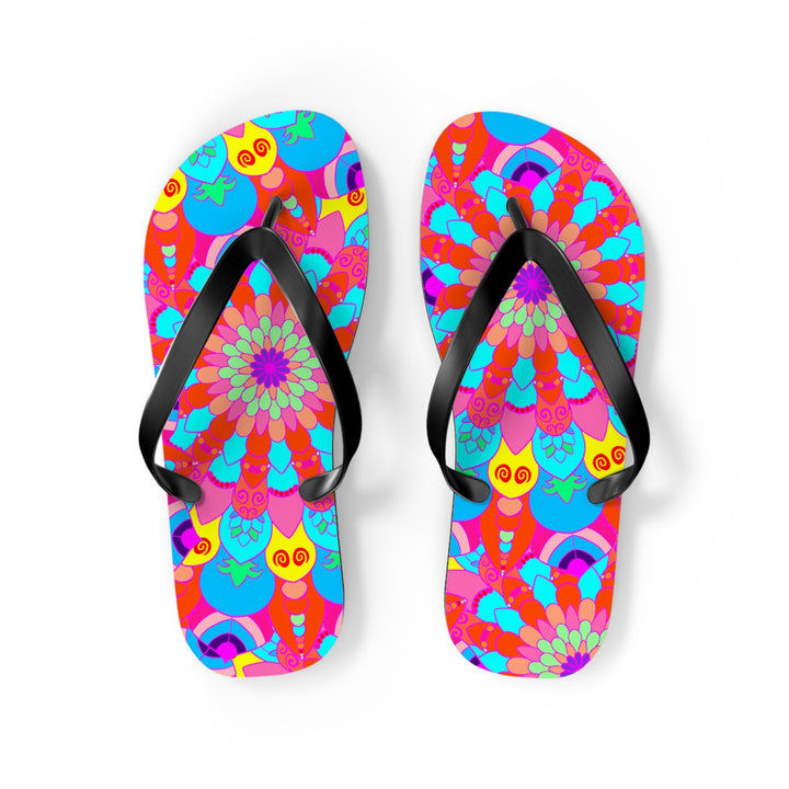 Colorful Mandala Flip Flops - Boho Summer Style Shoes - Blululi