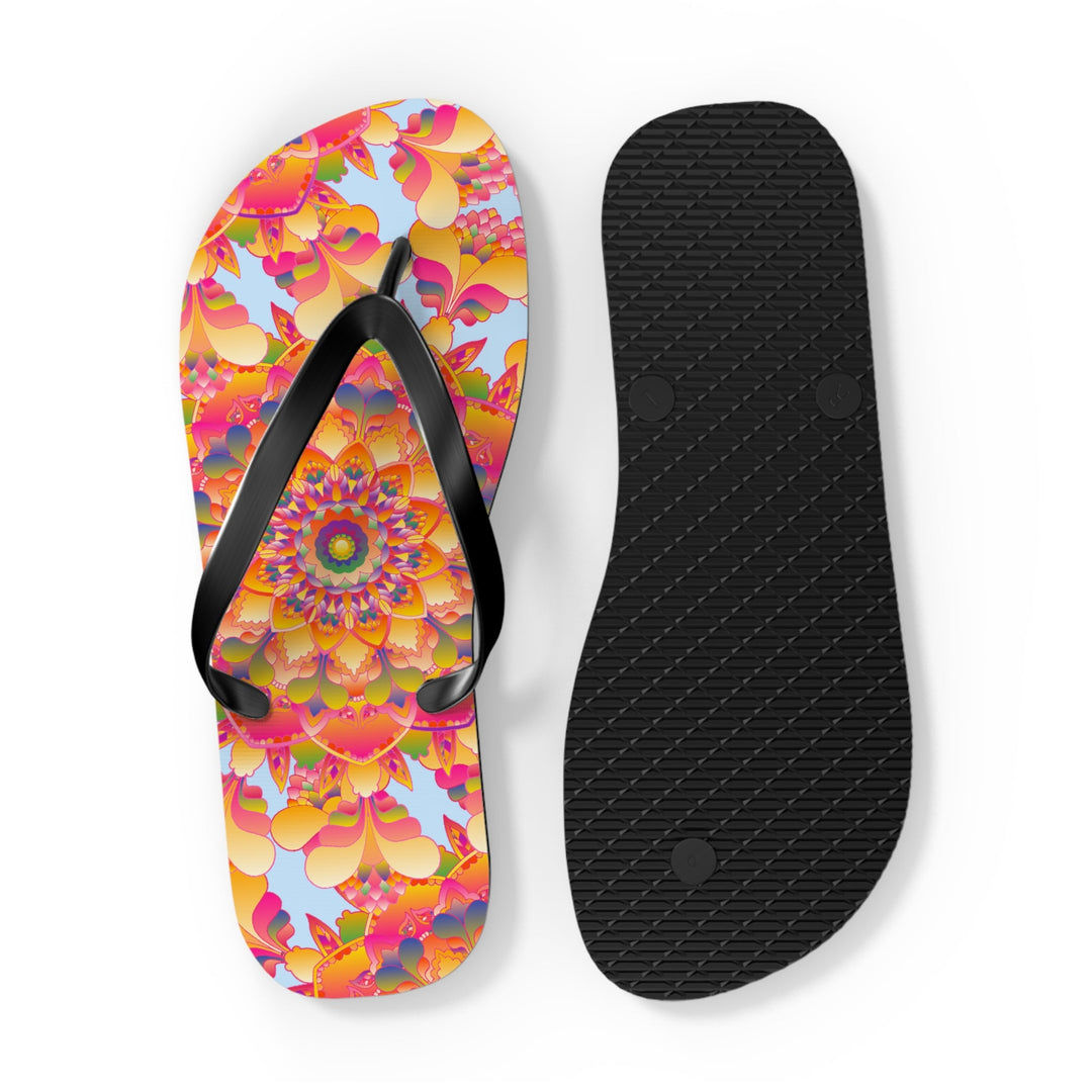 Colorful Mandala Flip Flops - Boho Summer Style Shoes - Blululi