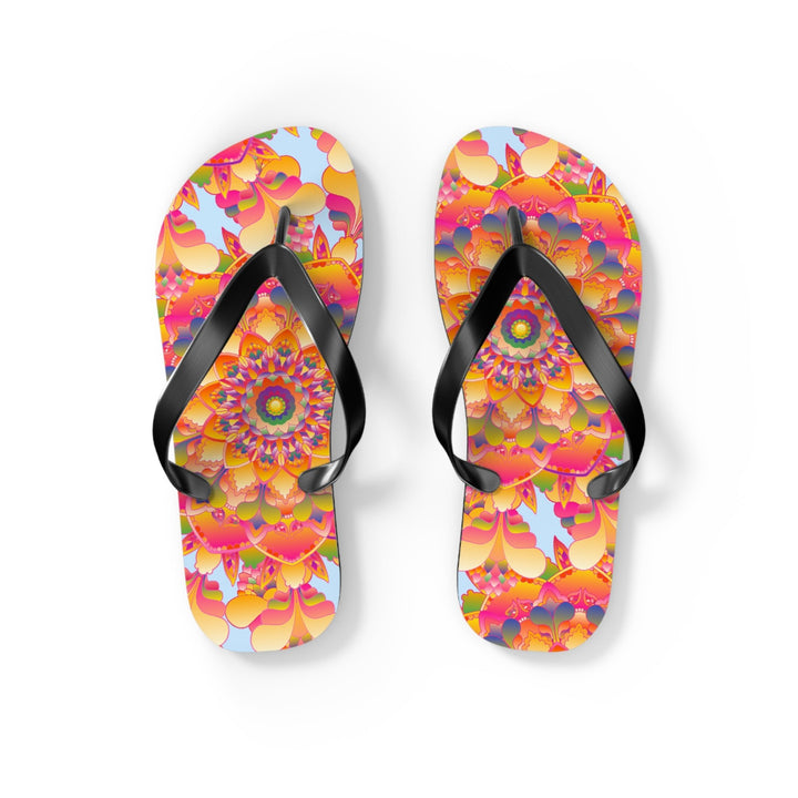 Colorful Mandala Flip Flops - Boho Summer Style Shoes - Blululi