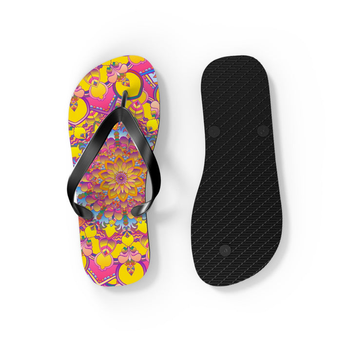 Colorful Mandala Flip Flops - Spiritual & Stylish Shoes - Blululi