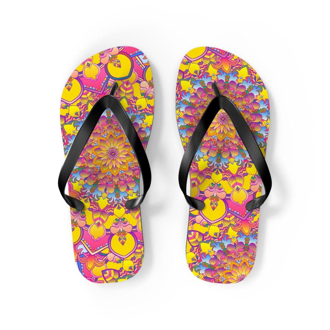 Colorful Mandala Flip Flops - Spiritual & Stylish Shoes - Blululi