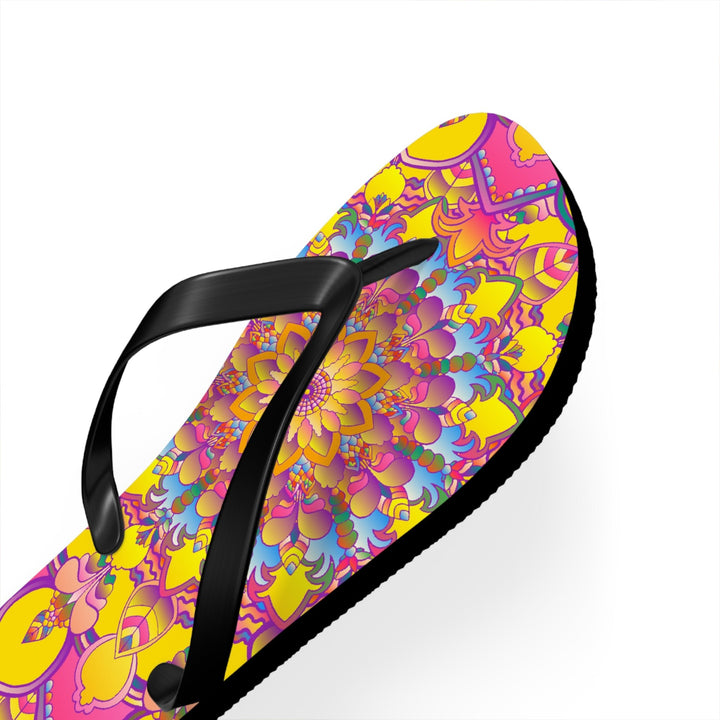 Colorful Mandala Flip Flops - Spiritual & Stylish Shoes - Blululi