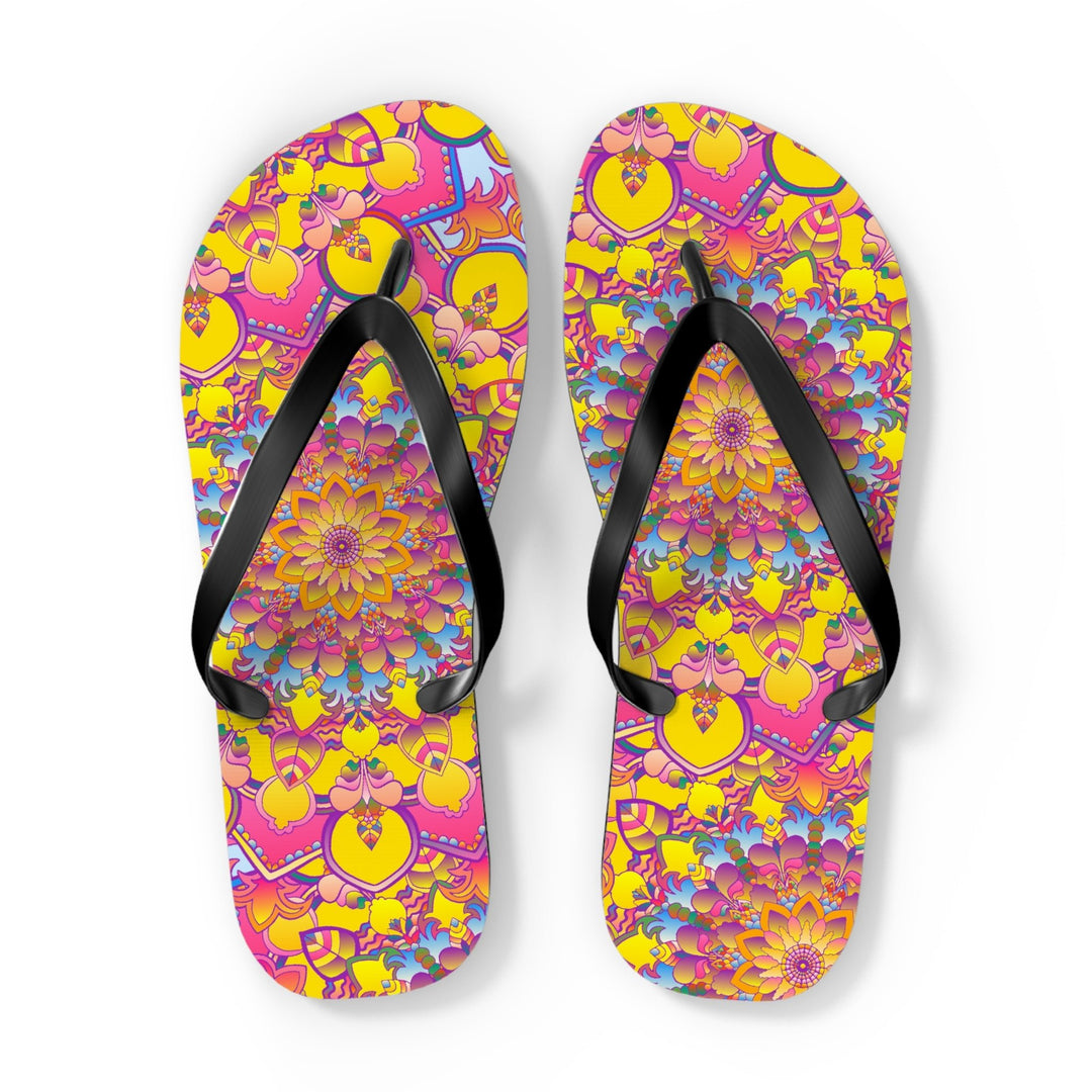 Colorful Mandala Flip Flops - Spiritual & Stylish Shoes - Blululi