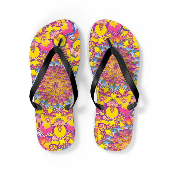 Colorful Mandala Flip Flops - Spiritual & Stylish Shoes - Blululi