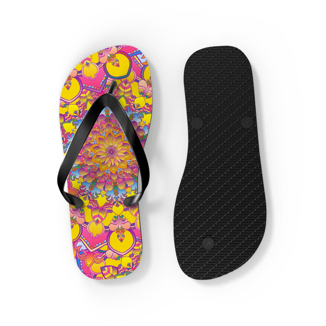 Colorful Mandala Flip Flops - Spiritual & Stylish Shoes - Blululi