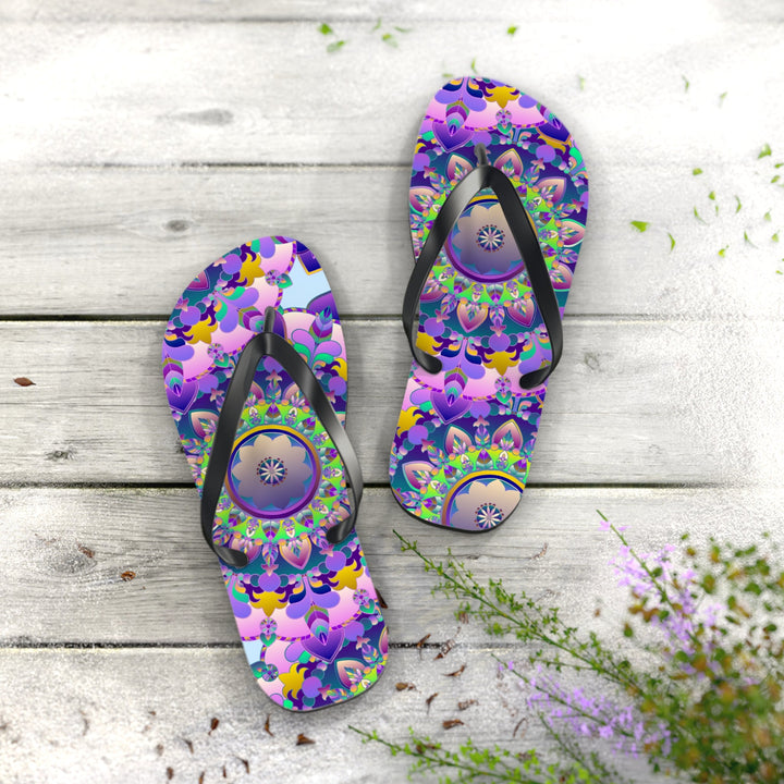 Colorful Mandala Flip Flops - Spiritual Vibes Shoes - Blululi