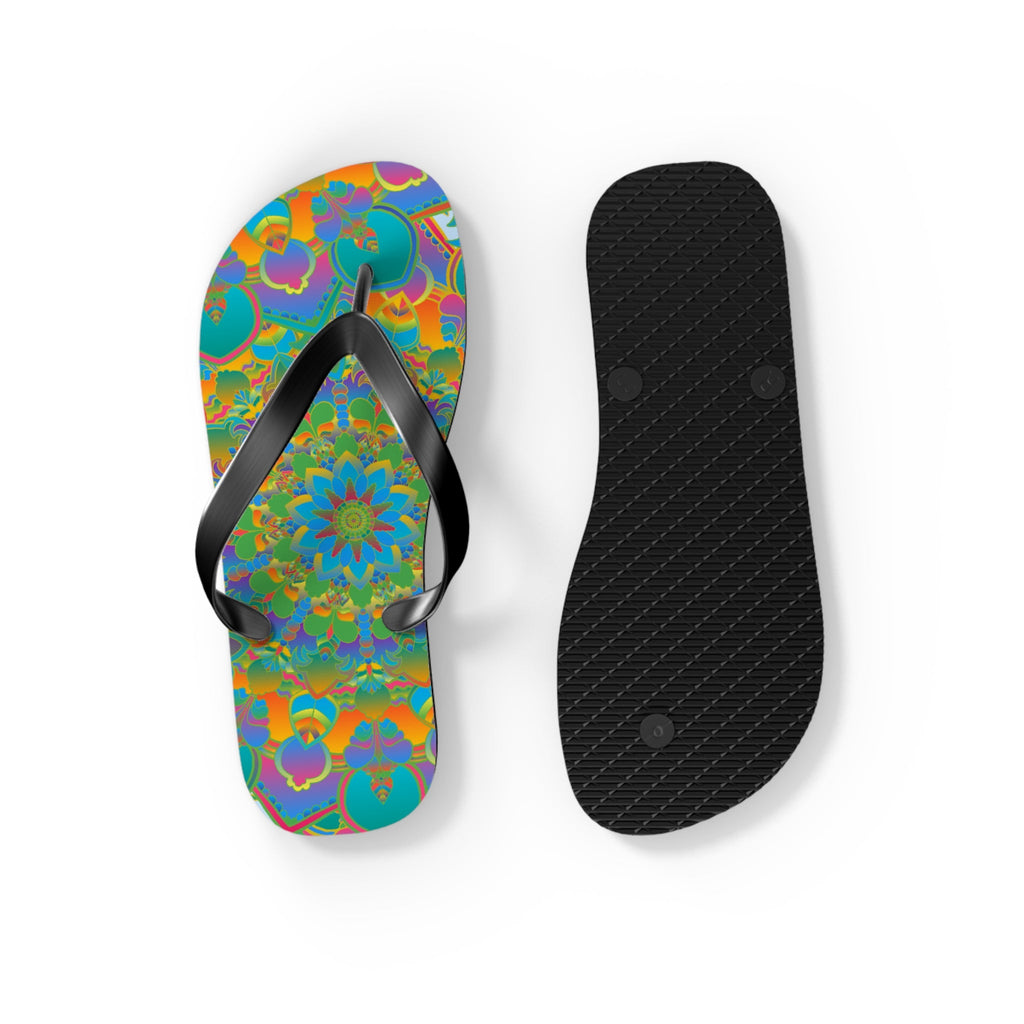 Colorful Mandala Flip Flops - Spiritual Vibes Shoes - Blululi