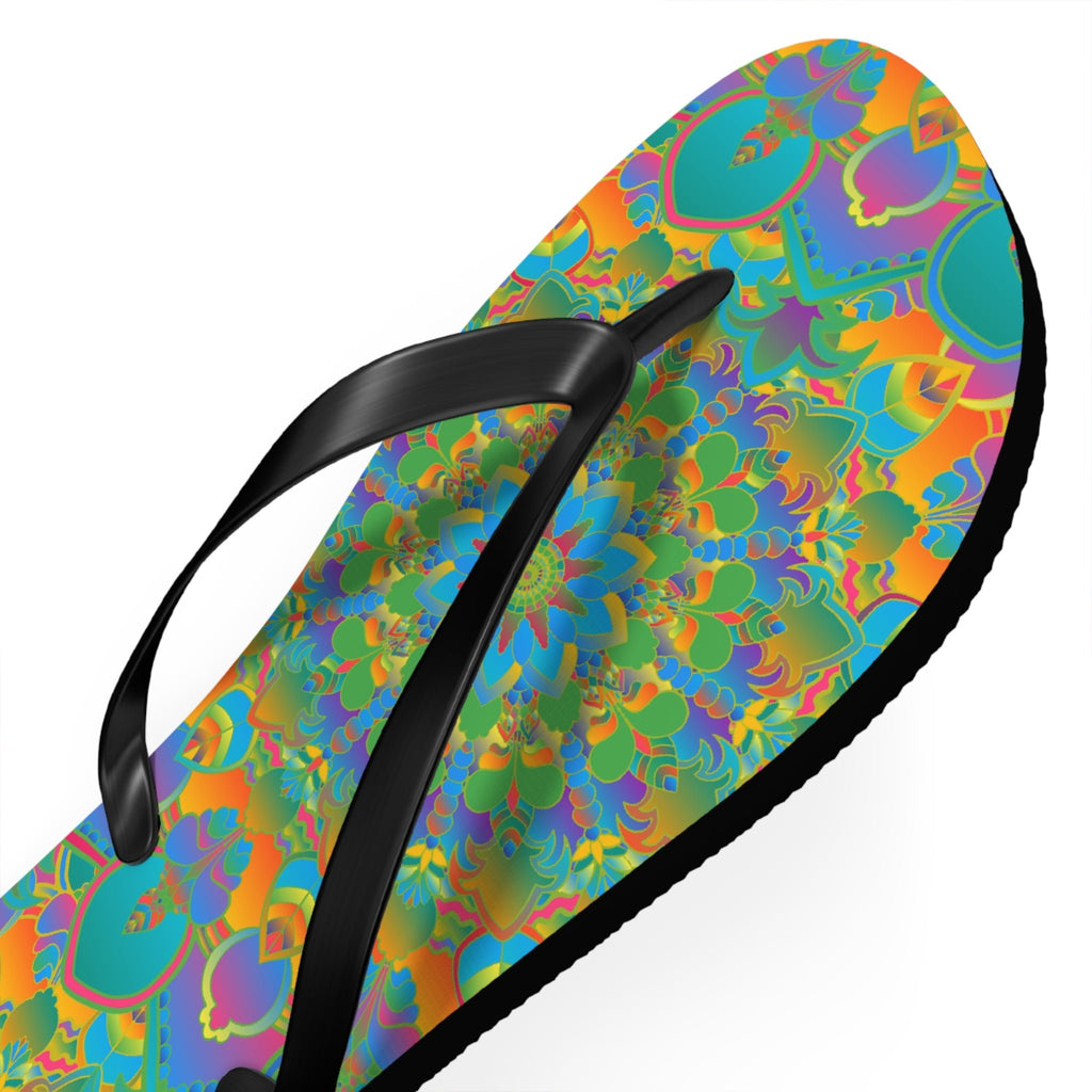 Colorful Mandala Flip Flops - Spiritual Vibes Shoes - Blululi