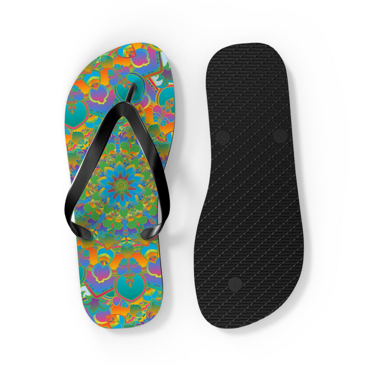 Colorful Mandala Flip Flops - Spiritual Vibes Shoes - Blululi