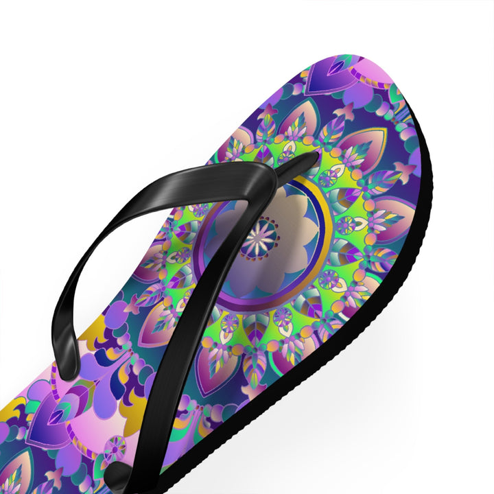 Colorful Mandala Flip Flops - Spiritual Vibes Shoes - Blululi