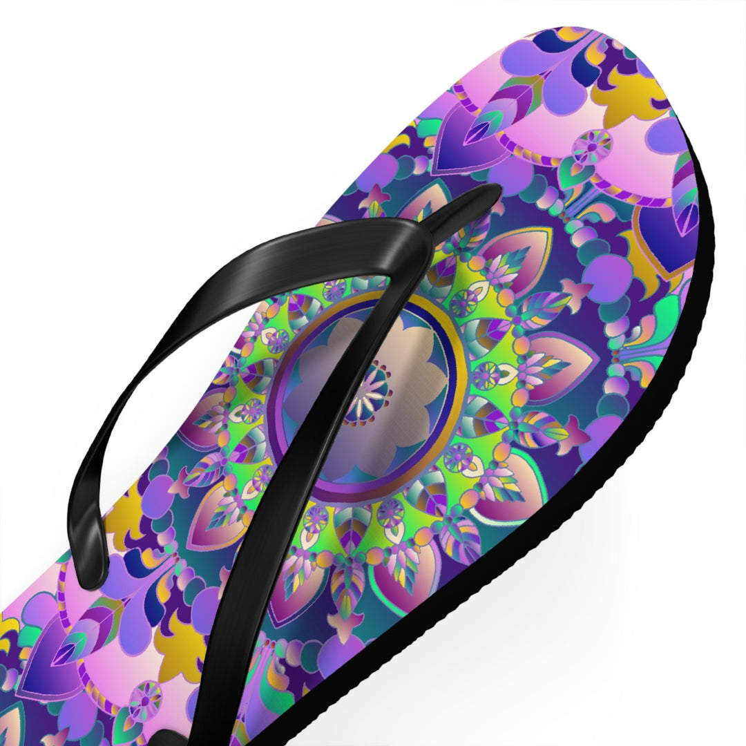 Colorful Mandala Flip Flops - Spiritual Vibes Shoes - Blululi