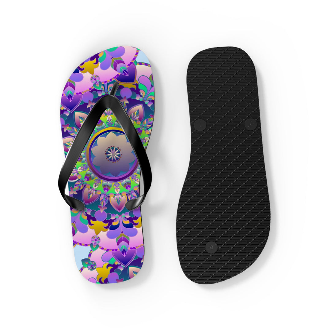 Colorful Mandala Flip Flops - Spiritual Vibes Shoes - Blululi