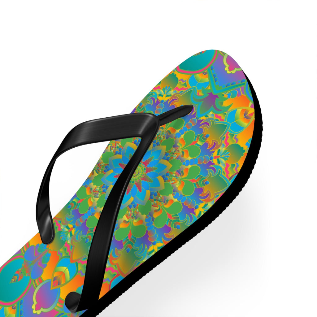 Colorful Mandala Flip Flops - Spiritual Vibes Shoes - Blululi