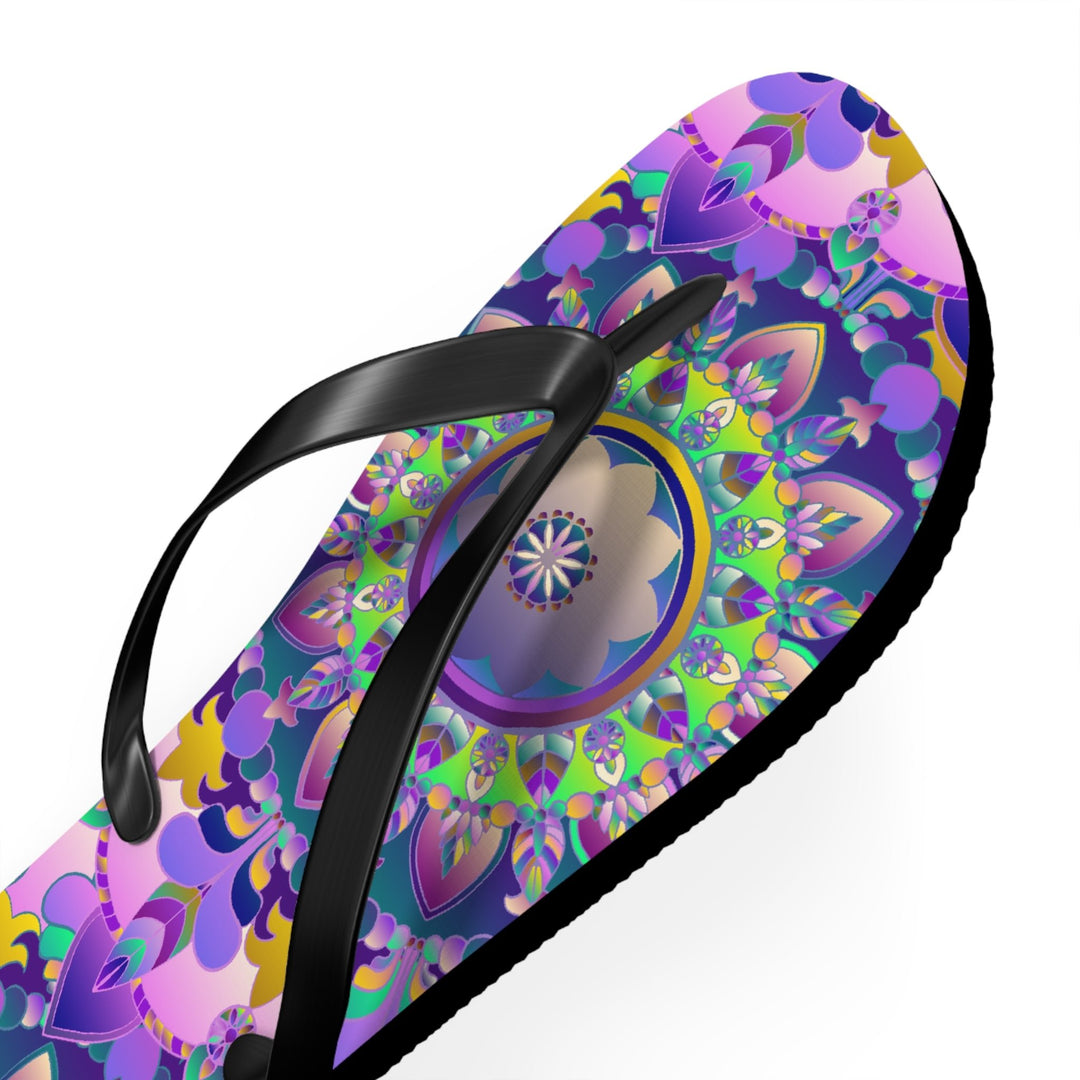 Colorful Mandala Flip Flops - Spiritual Vibes Shoes - Blululi