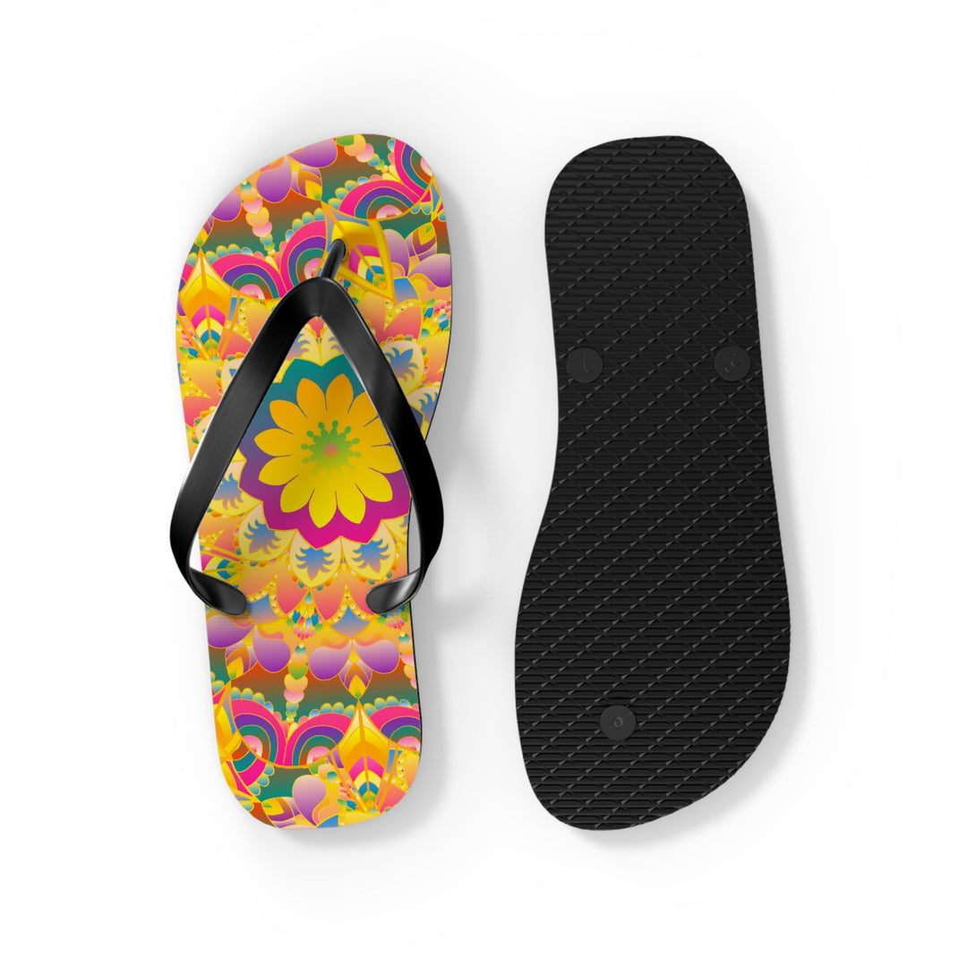 Colorful Mandala Flip Flops - Summer Vibes Shoes - Blululi