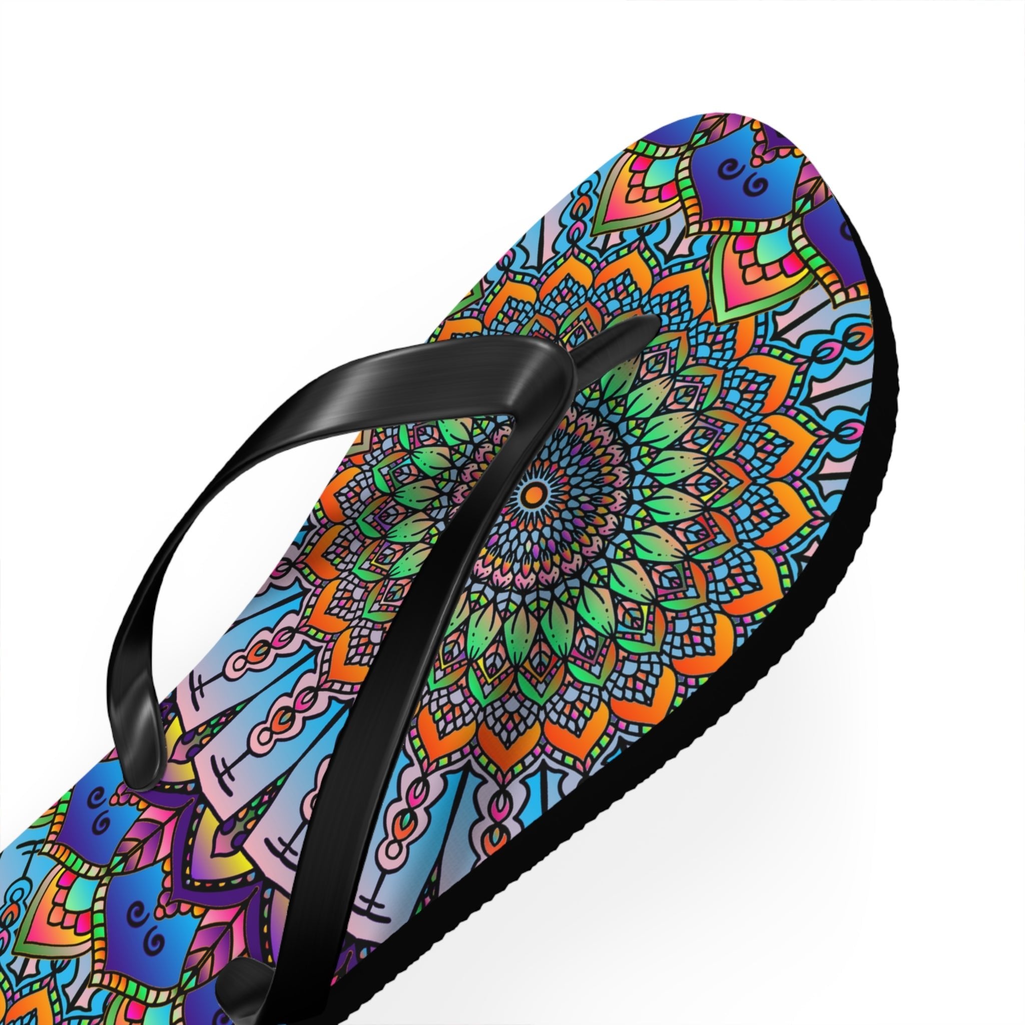 Colorful Mandala Flip Flops - Summer Vibes Shoes - Blululi