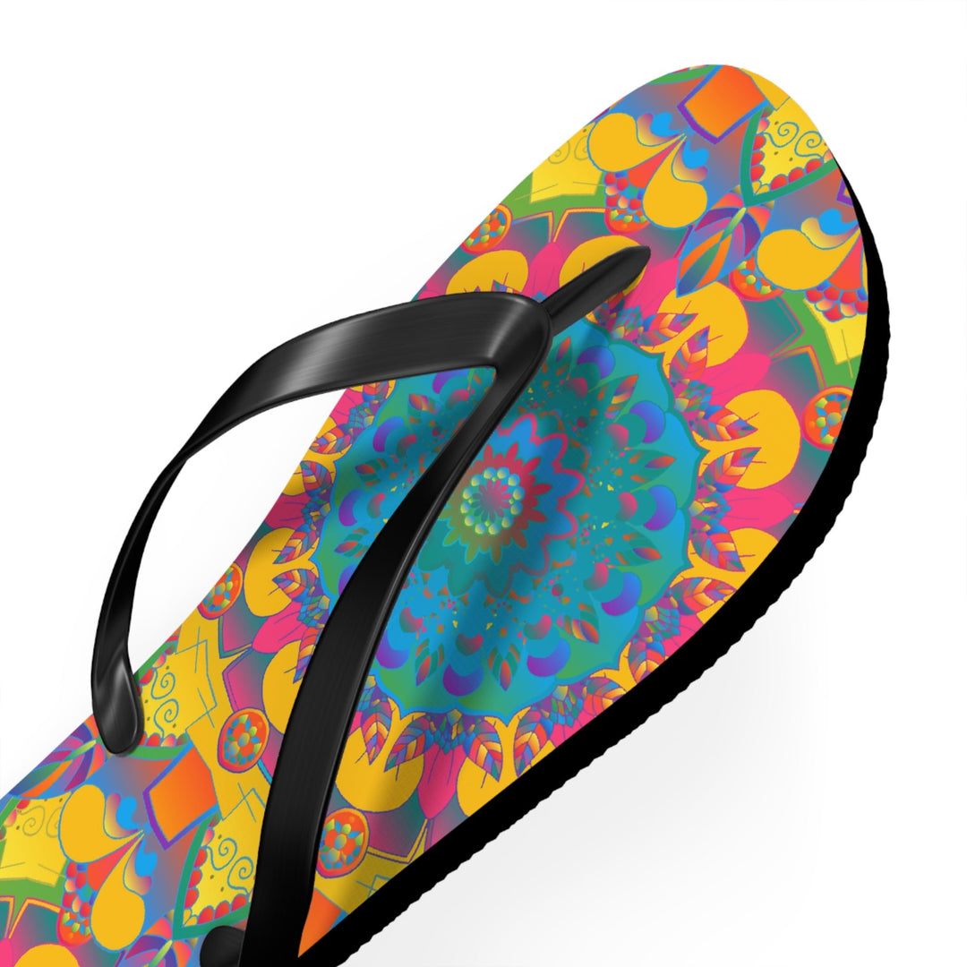 Colorful Mandala Flip Flops - Summer Vibes Shoes - Blululi