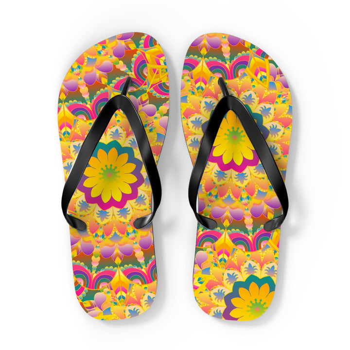 Colorful Mandala Flip Flops - Summer Vibes Shoes - Blululi