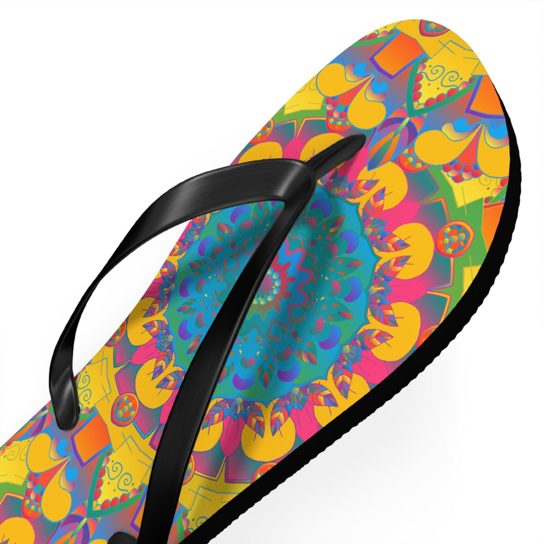 Colorful Mandala Flip Flops - Summer Vibes Shoes - Blululi