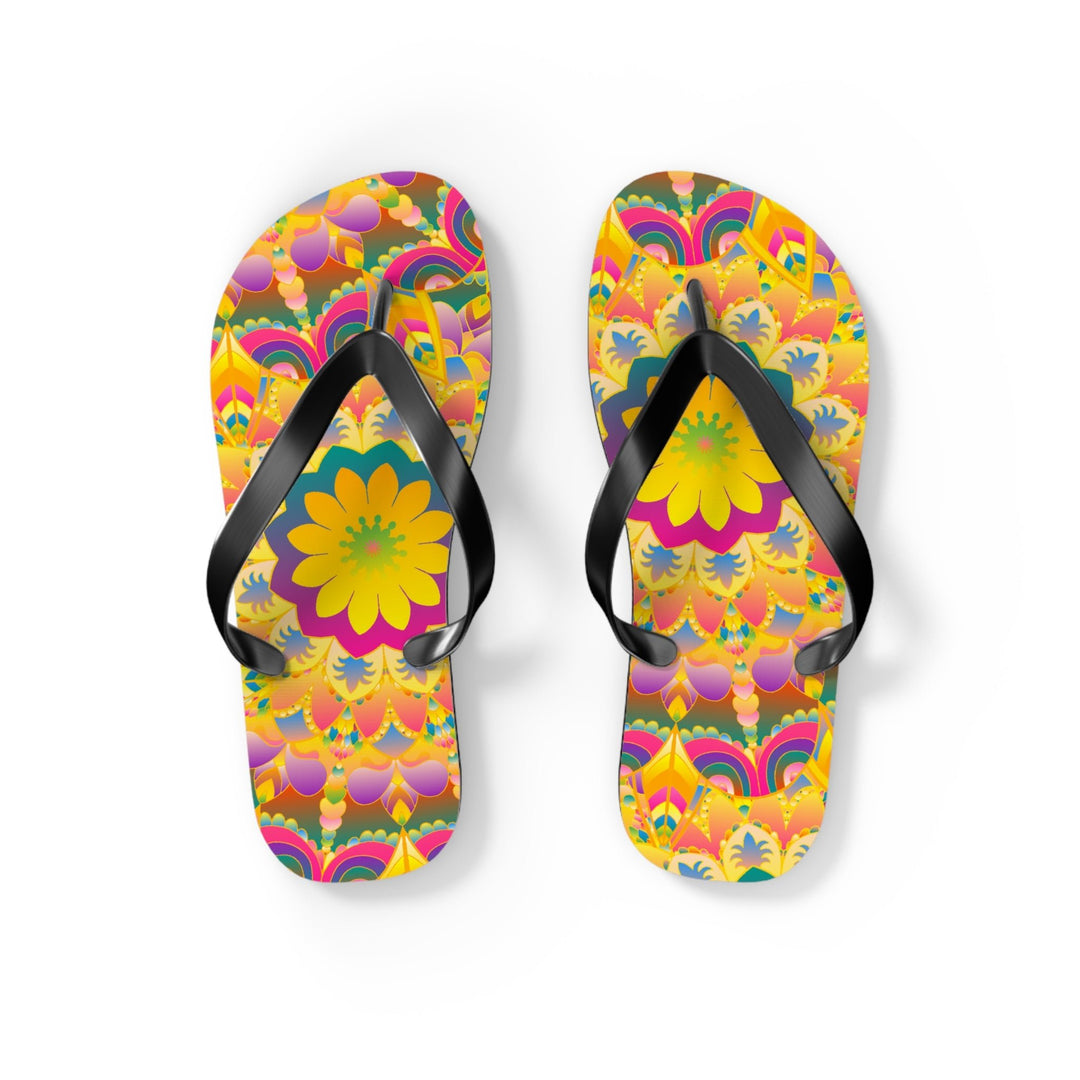 Colorful Mandala Flip Flops - Summer Vibes Shoes - Blululi