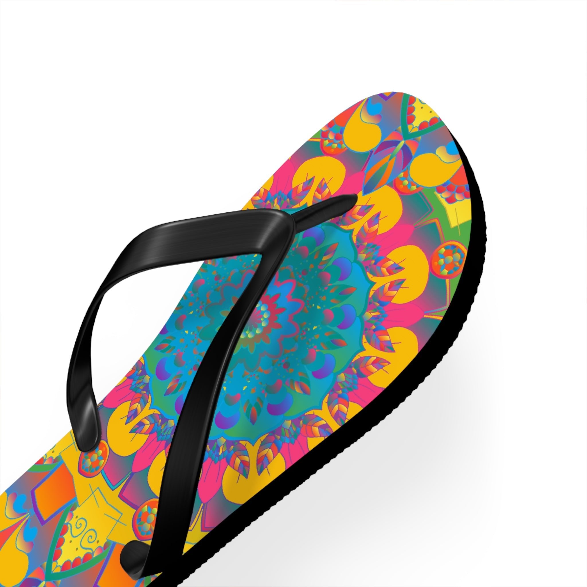 Colorful Mandala Flip Flops - Summer Vibes Shoes - Blululi