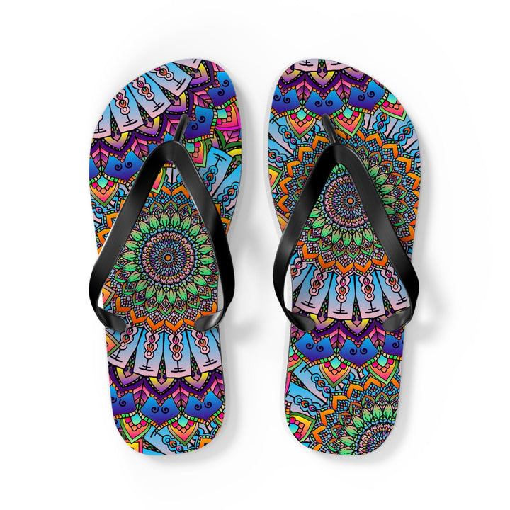 Colorful Mandala Flip Flops - Summer Vibes Shoes - Blululi