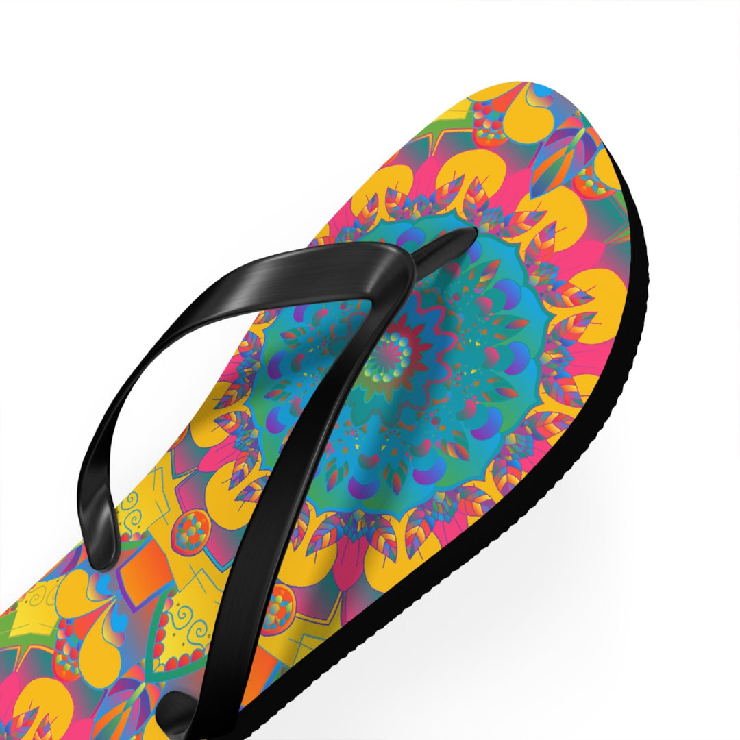 Colorful Mandala Flip Flops - Summer Vibes Shoes - Blululi