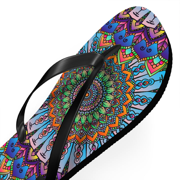 Colorful Mandala Flip Flops - Summer Vibes Shoes - Blululi