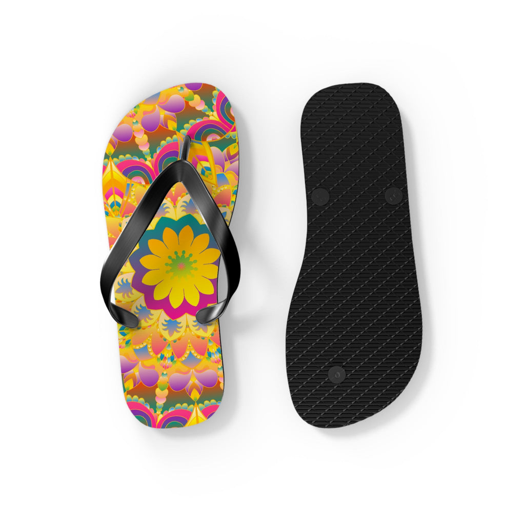 Colorful Mandala Flip Flops - Summer Vibes Shoes - Blululi