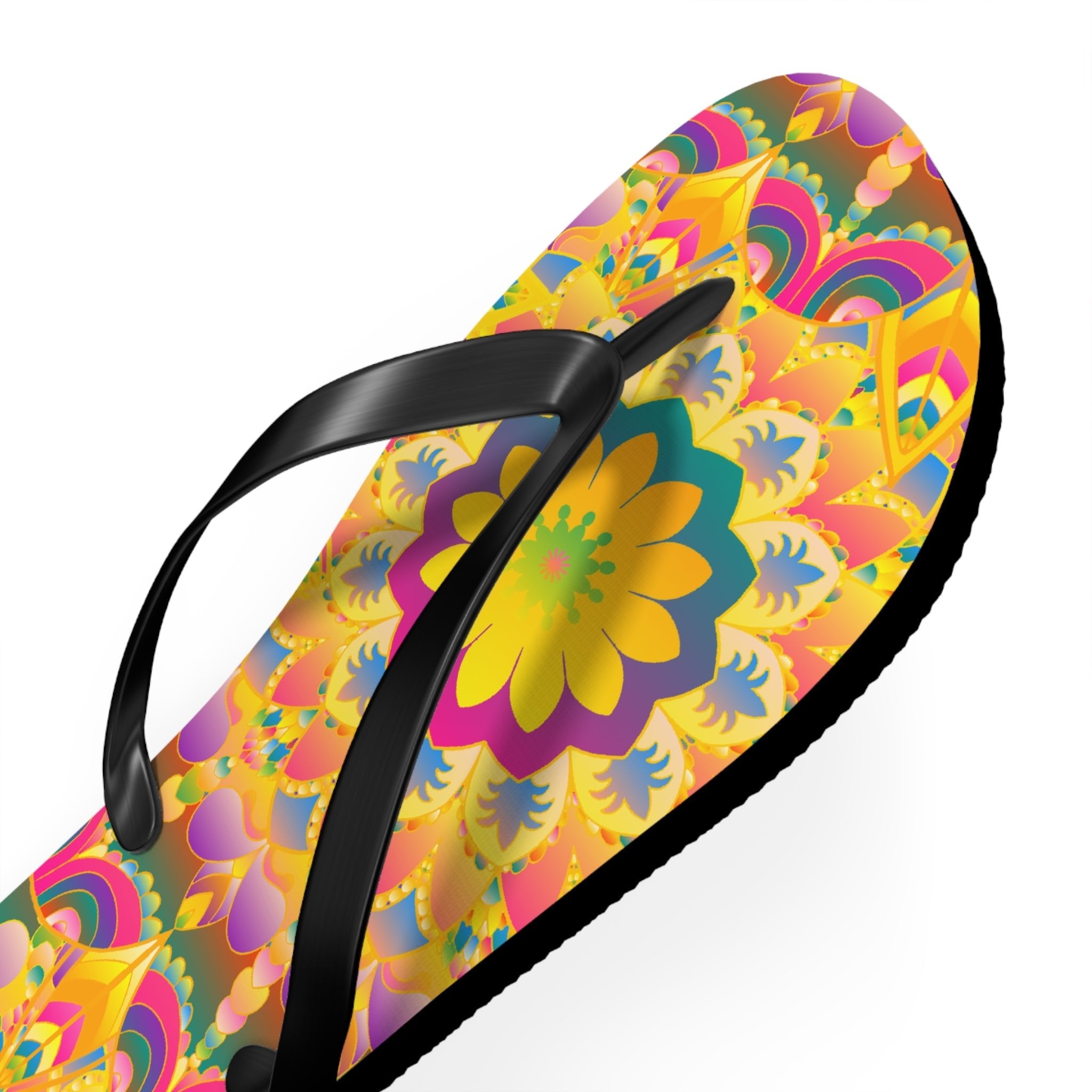 Colorful Mandala Flip Flops - Summer Vibes Shoes - Blululi