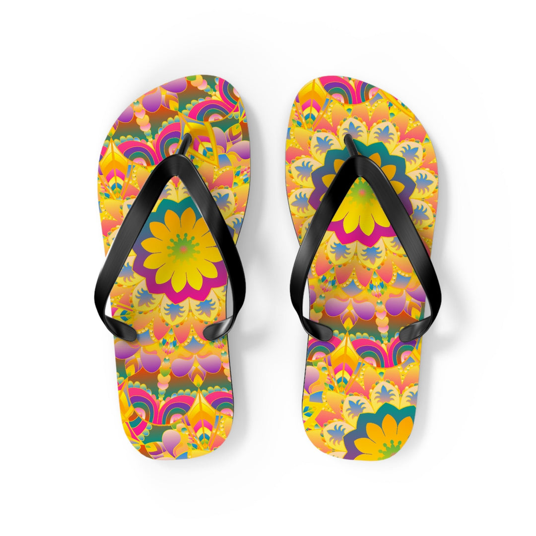 Colorful Mandala Flip Flops - Summer Vibes Shoes - Blululi