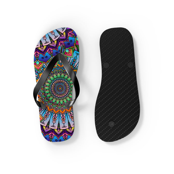 Colorful Mandala Flip Flops - Summer Vibes Shoes - Blululi