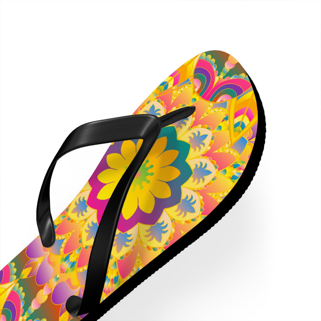 Colorful Mandala Flip Flops - Summer Vibes Shoes - Blululi