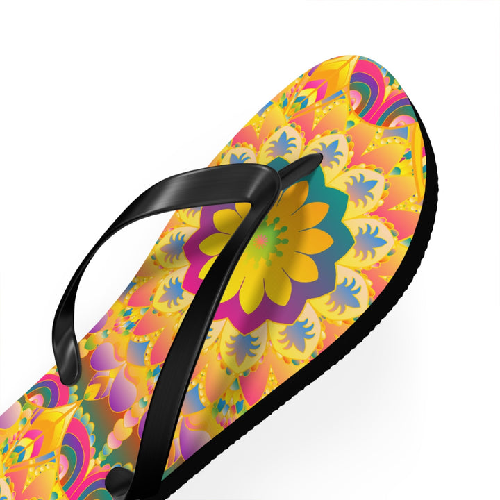 Colorful Mandala Flip Flops - Summer Vibes Shoes - Blululi