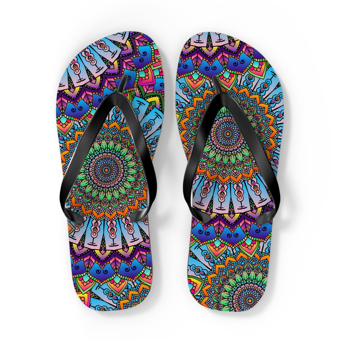 Colorful Mandala Flip Flops - Summer Vibes Shoes - Blululi