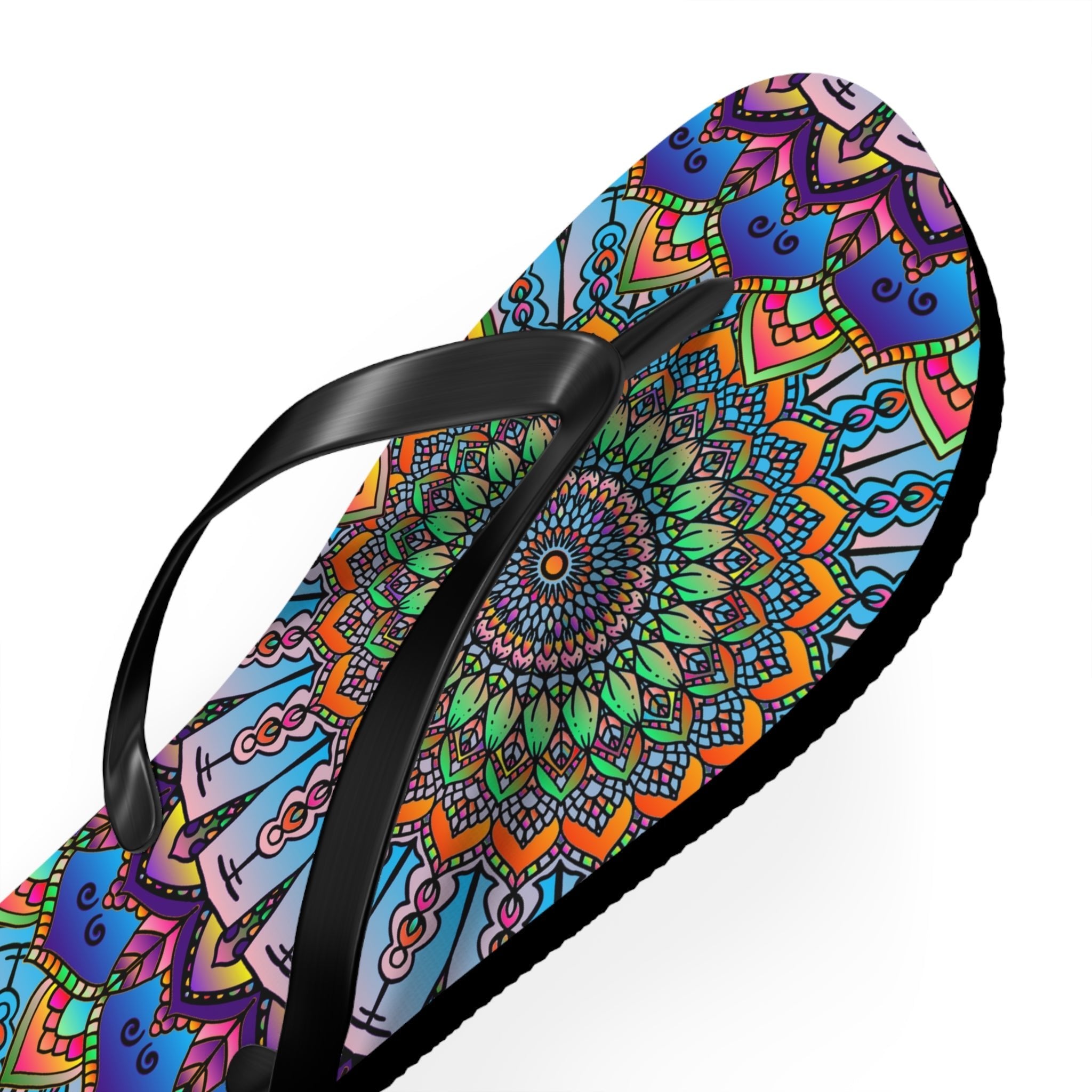 Colorful Mandala Flip Flops - Summer Vibes Shoes - Blululi