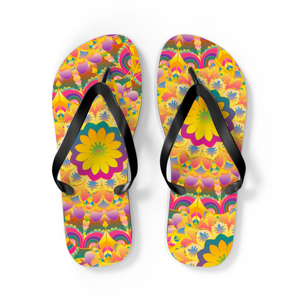 Colorful Mandala Flip Flops - Summer Vibes Shoes - Blululi