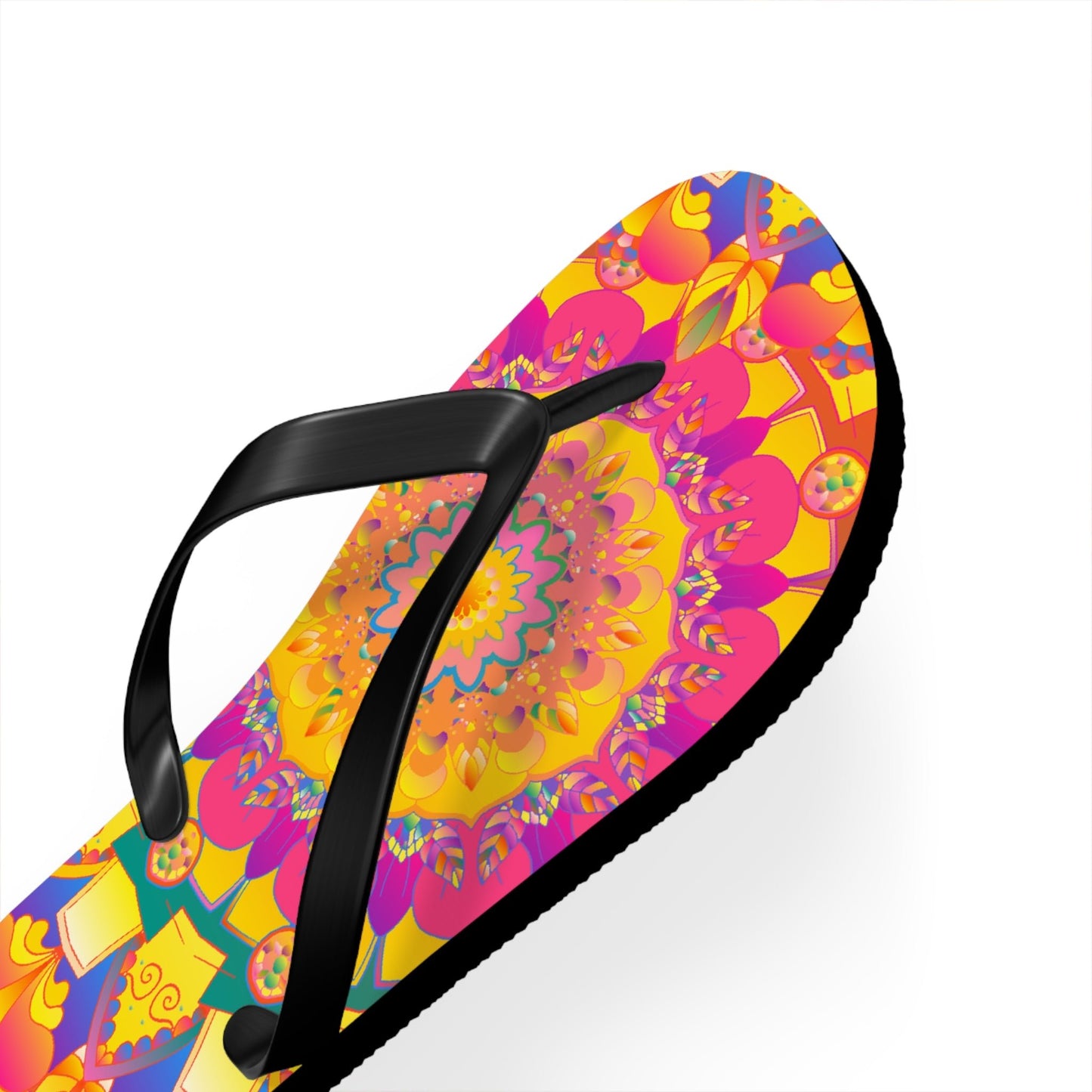 Colorful Mandala Flip Flops - Yoga & Meditation Shoes - Blululi