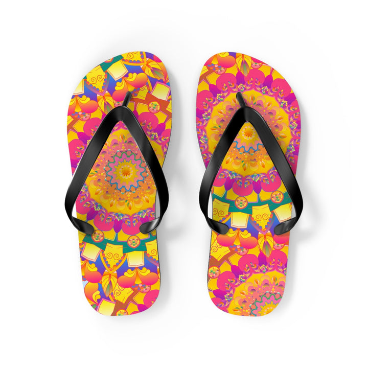 Colorful Mandala Flip Flops - Yoga & Meditation Shoes - Blululi