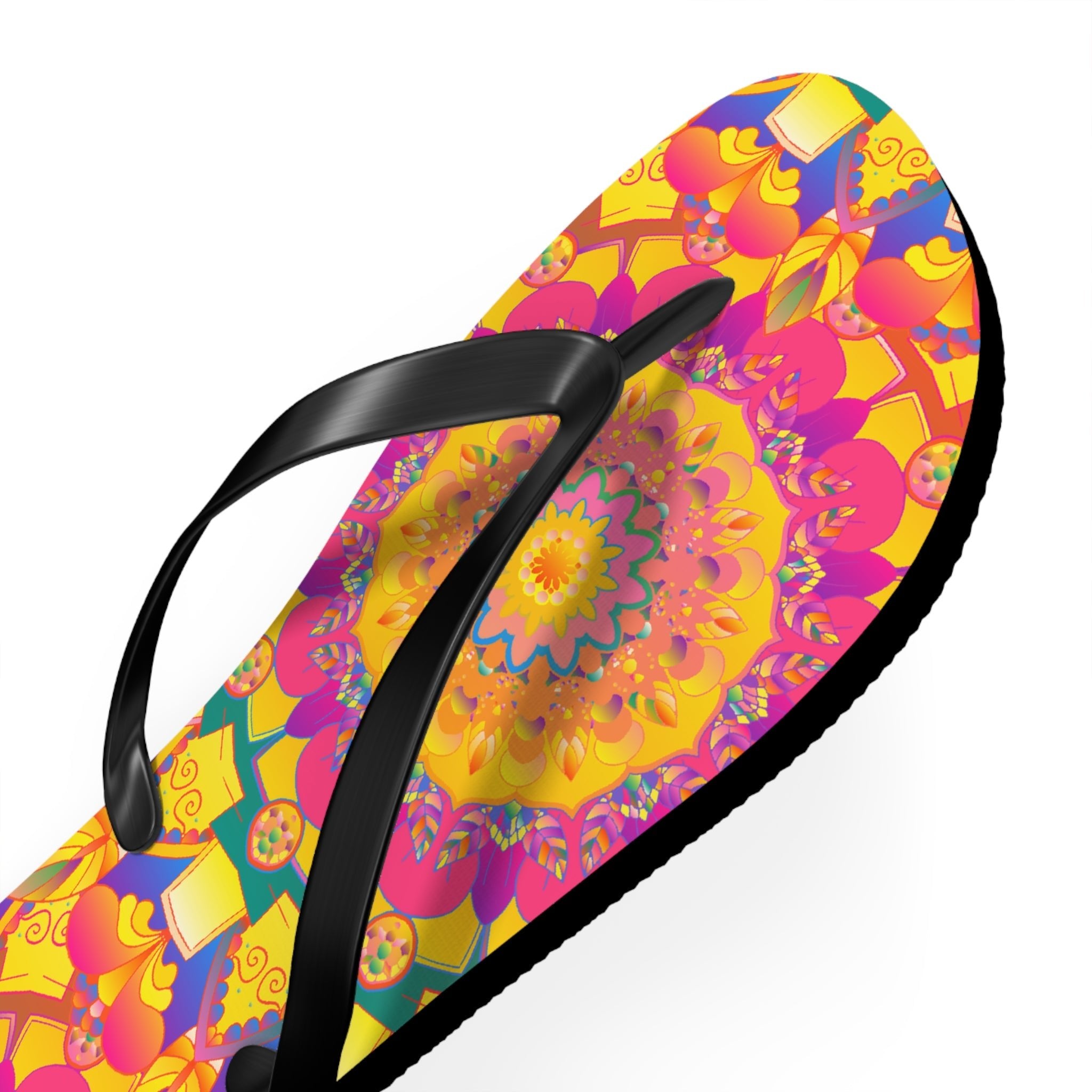 Colorful Mandala Flip Flops - Yoga & Meditation Shoes - Blululi