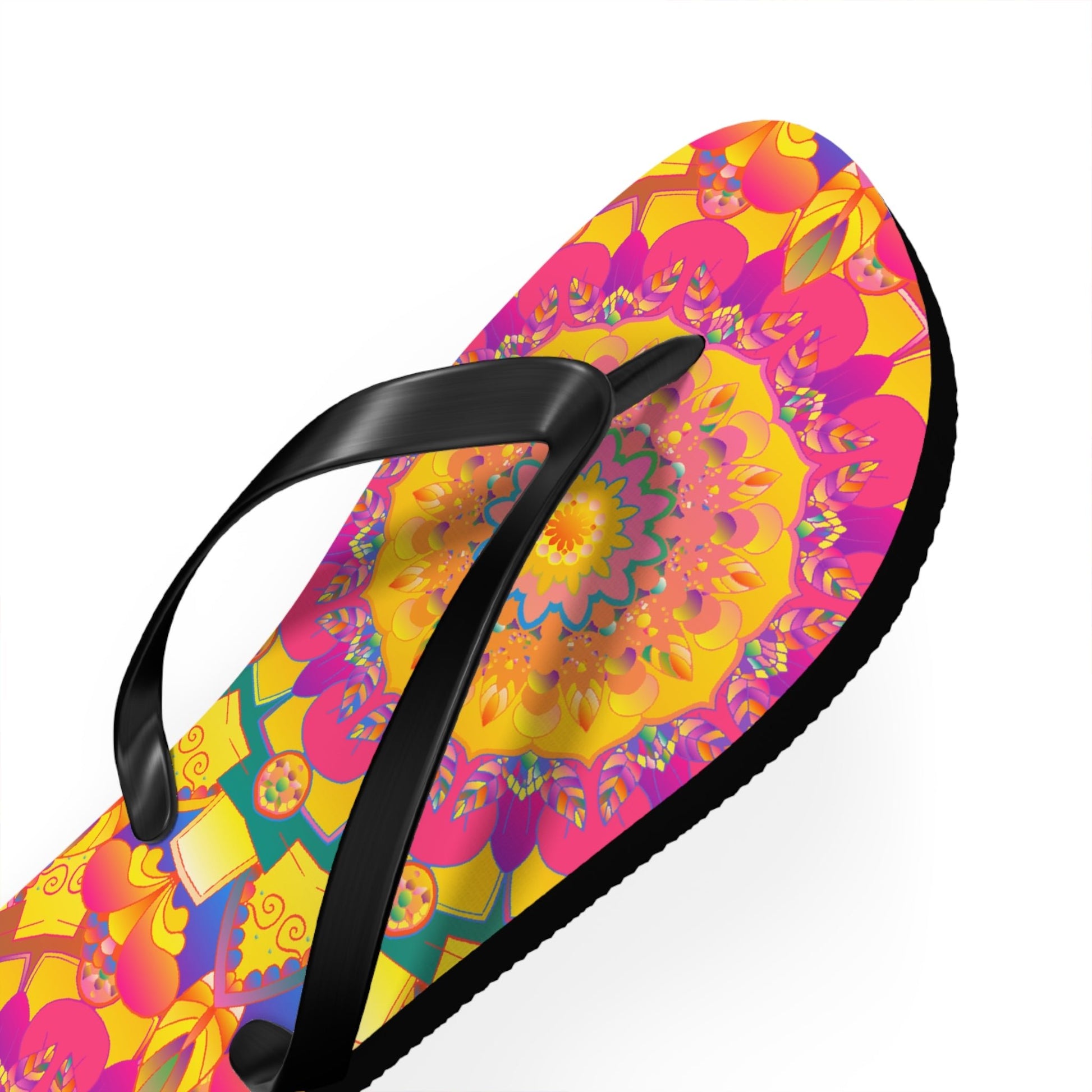 Colorful Mandala Flip Flops - Yoga & Meditation Shoes - Blululi