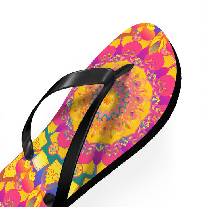 Colorful Mandala Flip Flops - Yoga & Meditation Shoes - Blululi